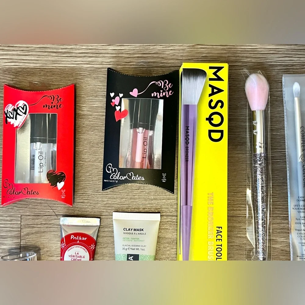 Lot of Brand New Assorted Skin Care, Makeup, & Tools